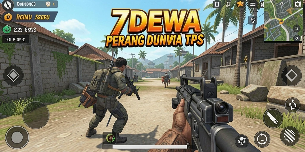 Tangkapan layar gameplay seru 7DEWA dalam aksi TPS.