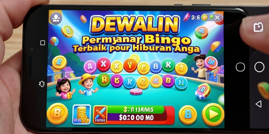 Tampilan gameplay penuh warna dari DEWALIN saat bermain Bingo.