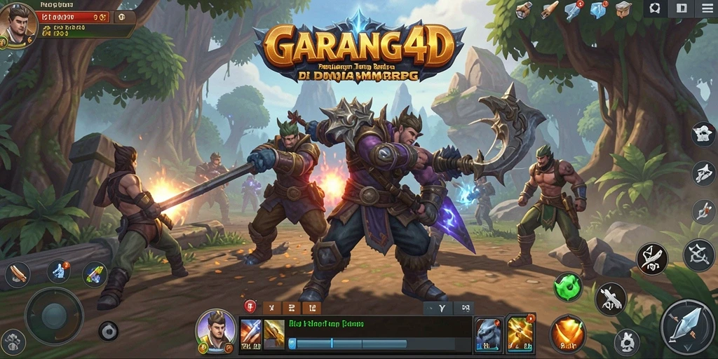 Tangkapan layar dari gameplay GARANG4D yang menampilkan pertempuran menarik dalam MMORPG.