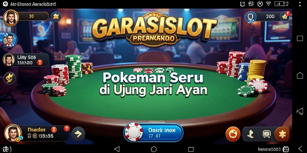 Tangkapan layar GARASISLOT menampilkan gameplay poker yang menarik dan seru.