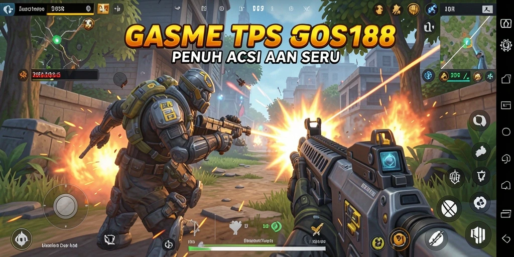 Tangkapan layar gameplay mendebarkan dari JOSS188 yang menunjukkan aksi TPS.