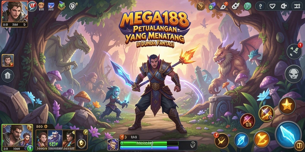 Tangkapan layar gameplay MEGA188 menunjukkan petualangan yang mendebarkan.