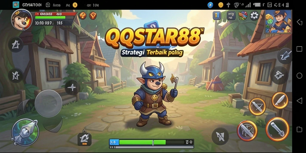 Screenshot gameplay QQSTAR88 menampilkan pertempuran strategi yang mendebarkan.