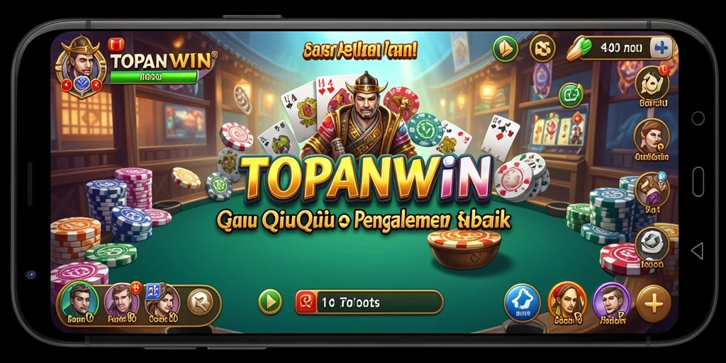 Tampilan gameplay menegangkan dari TOPANWIN dalam permainan QiuQiu.