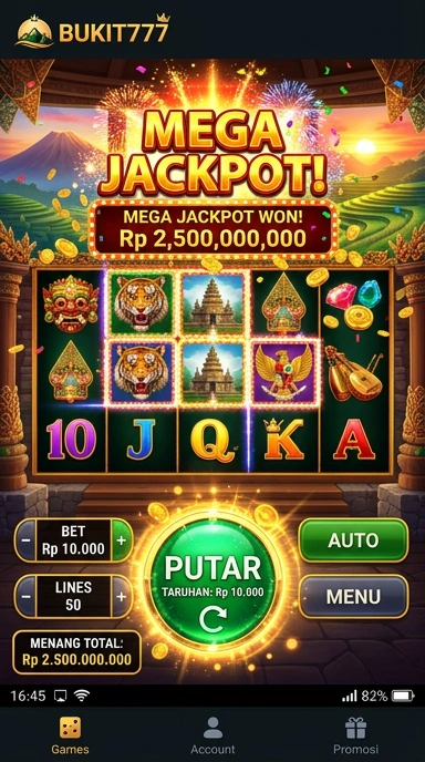 Tampilan utama aplikasi bukit777 dengan berbagai pilihan aplikasi yang menarik.